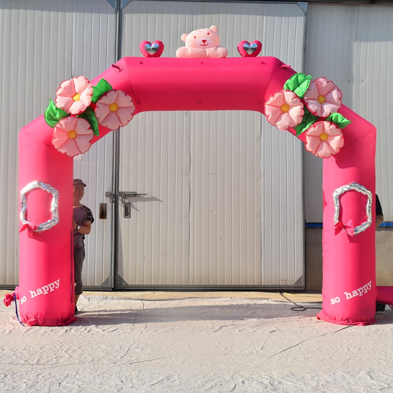 黔西粉色婚礼拱门